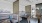 sitting booths and coffee tables in bright clubhouse